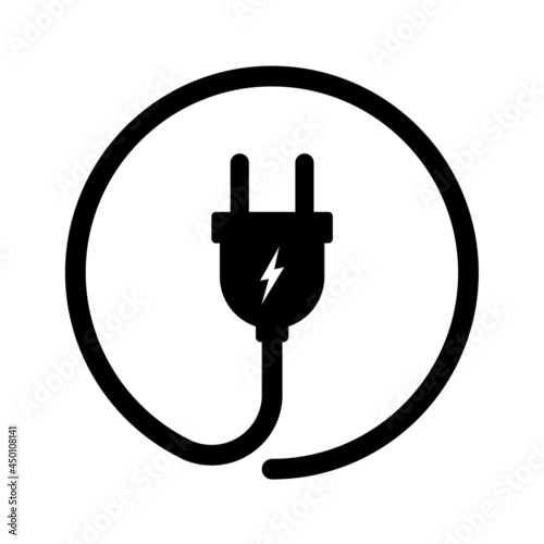 Electric plug icon, Vector illustration eps.10