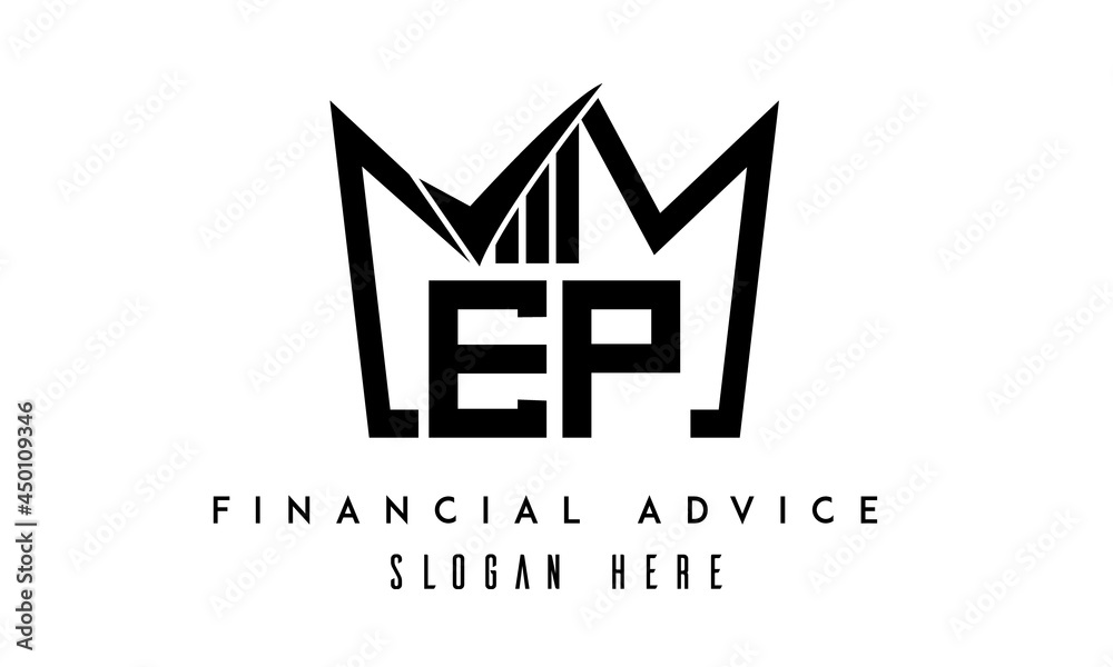 EP financial advice creative latter logo