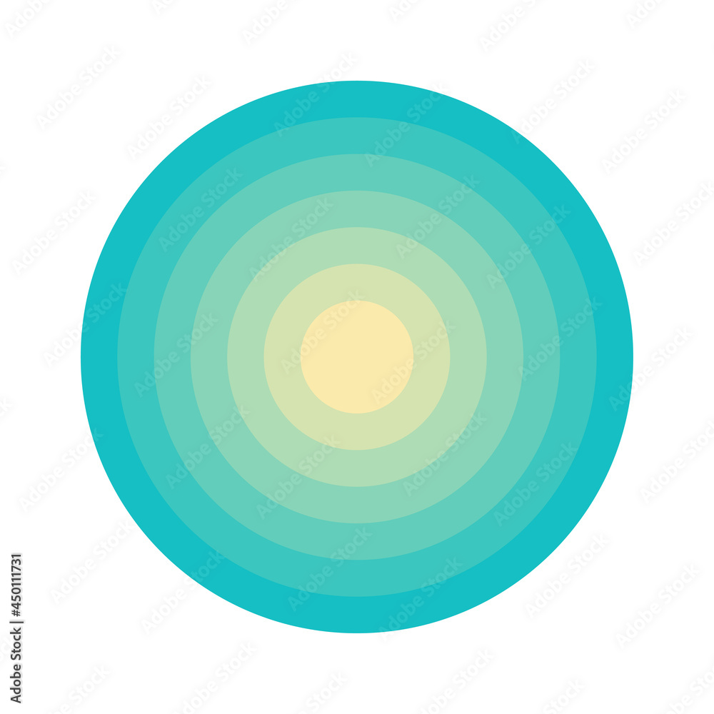minimalist round circle symbol abstract graphic shape icon..