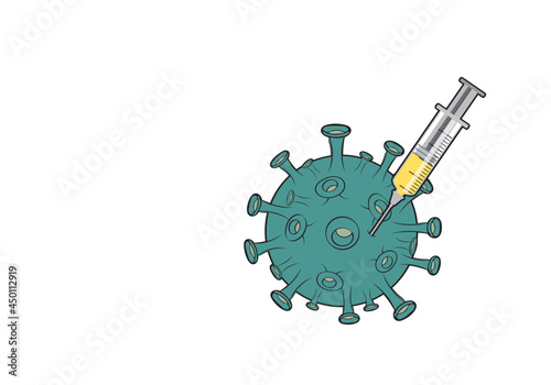 Syringe for eliminating coronavirus (Covid 19)