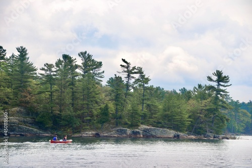 Canoeing in The Massasauga Provincial Park on Georgian Bay Ontario Canada