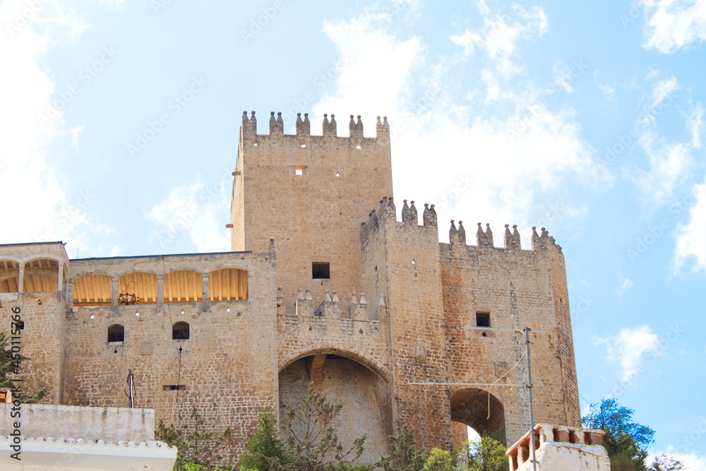 Imposing medieval castle of Vélez-Rubio, in Almería, Andalusia