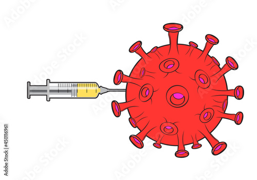 Syringe for eliminating coronavirus (Covid 19)