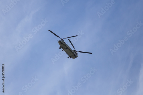 Boeing CH-47 Chinook in the sky