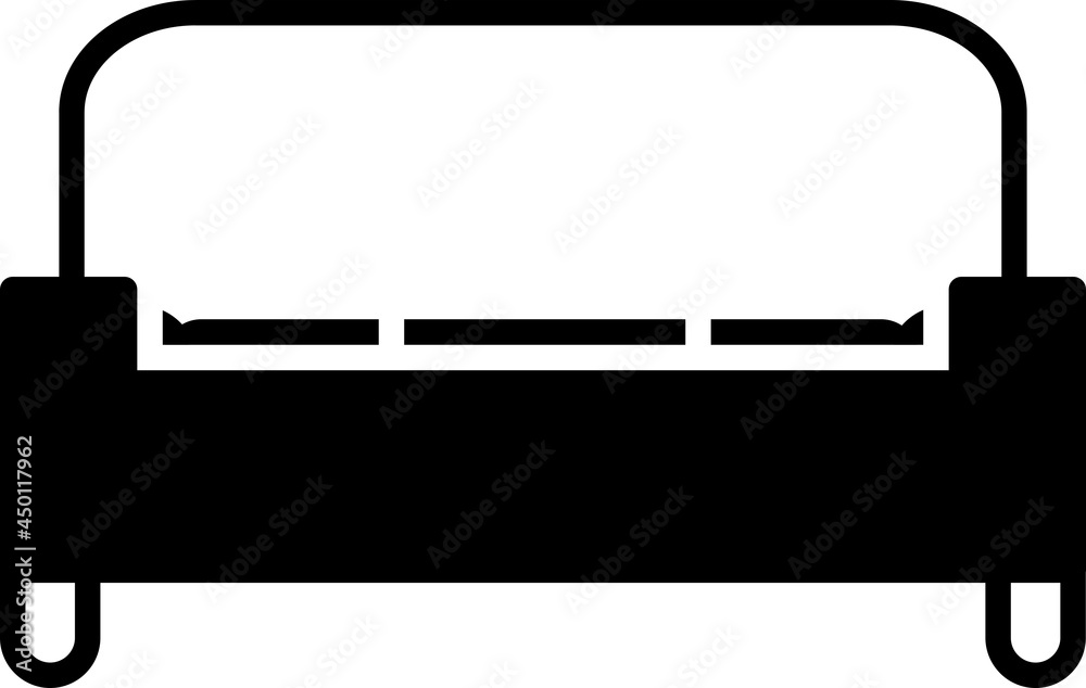 Sofa Glyph Vector Icon Design Sofa Glyph Vector Icon Design