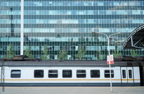 train station glass building office car