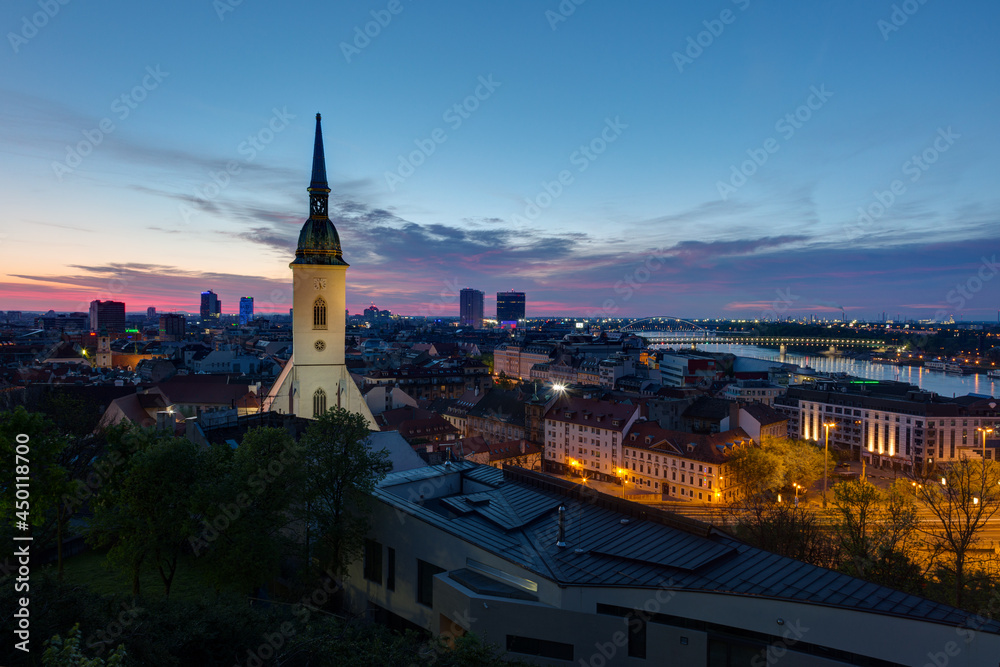 St. Martin's cathedral in sunrise, Bratislava, Slovakia