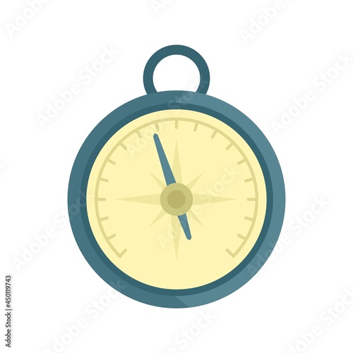 Air barometer icon flat isolated vector