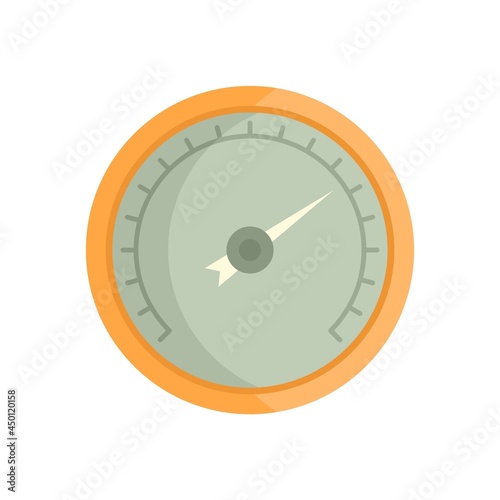Pressure barometer icon flat isolated vector