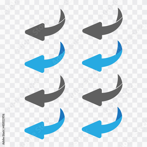 Flip over or turn vector