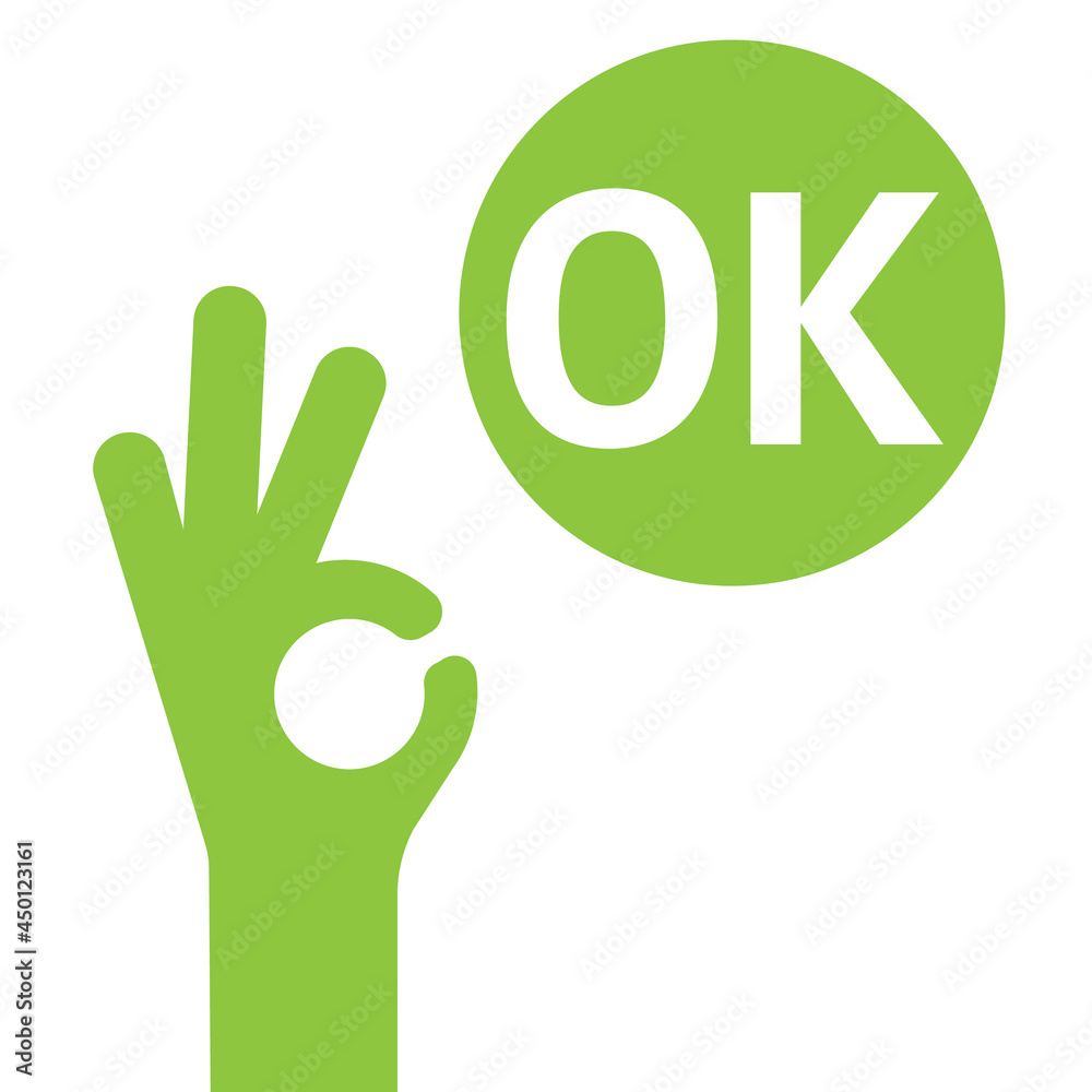 ok hand icon. OK sign vector illustration ok hand icon. OK sign vector illustration