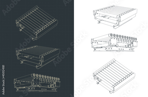 Conveyor section blueprints