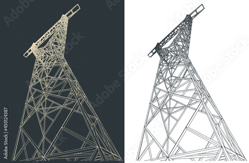 Power pole illustration