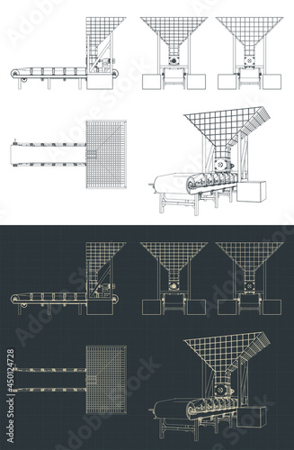 Rotary feeder blueprints