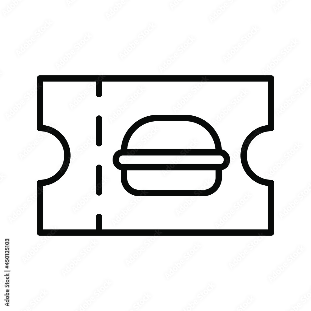 food coupon icon illustration vector graphic food coupon icon illustration vector graphic