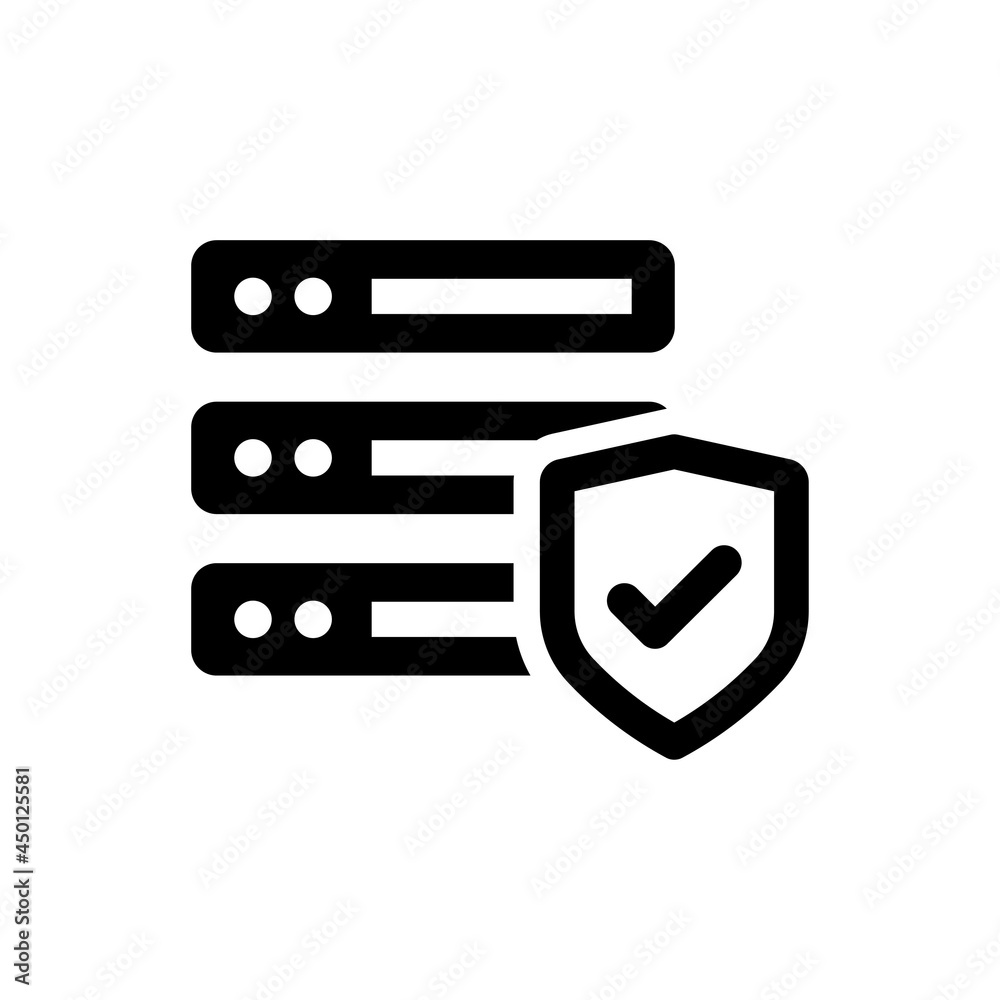 Database security icon Database security icon