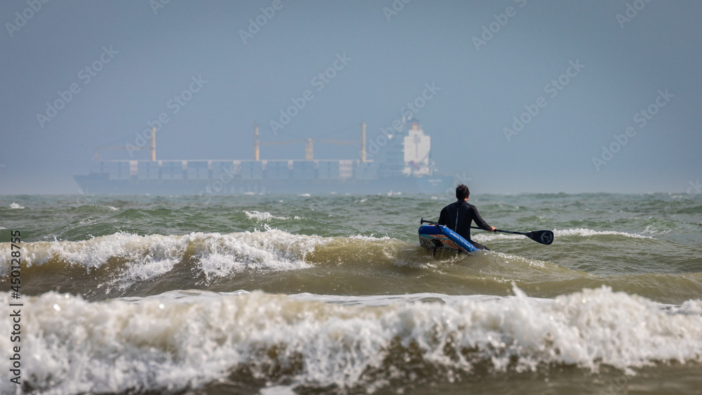 Naklejka premium paddleboard