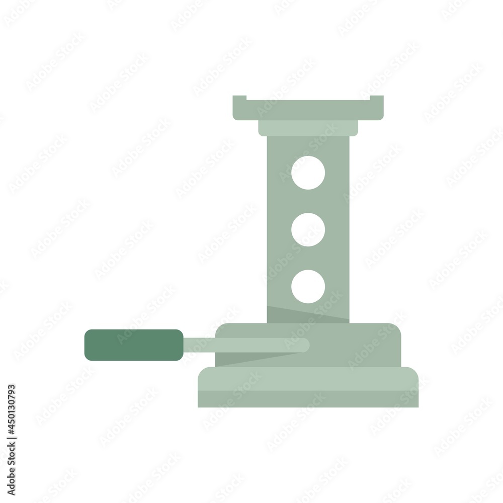 Maintenance jack-screw icon flat isolated vector Maintenance jack-screw icon flat isolated vector