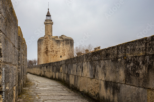 Medieval Tower of Constance in Aigues Mortes in the Region of Occitane, France