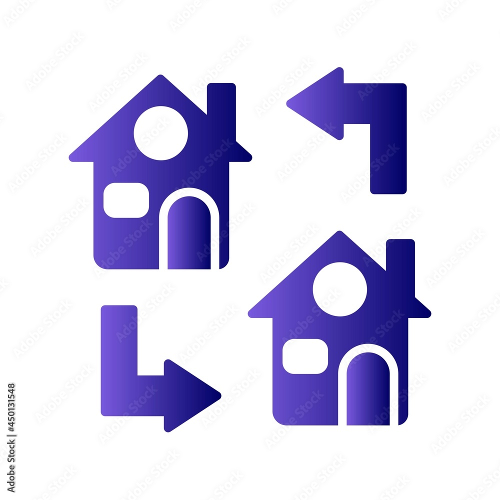 Transfer Glyph Gradient Linear Vector Icon Design Transfer Glyph Gradient Linear Vector Icon Design