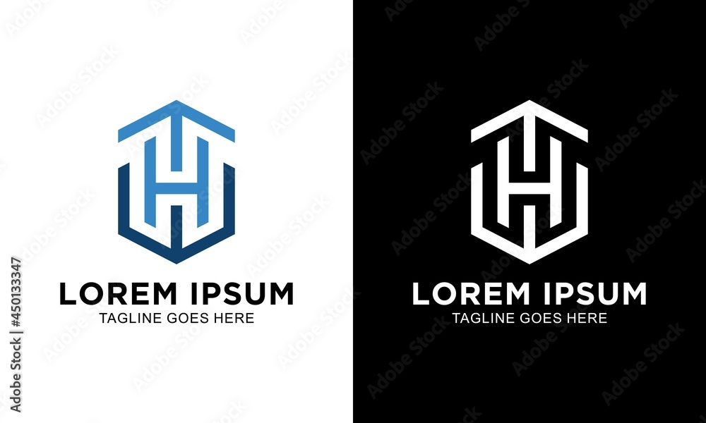 Obraz premium letter THW original monogram logo design vector template.