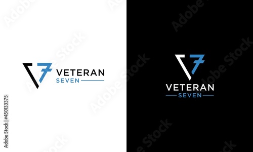 V7 Abstract initial monogram letter alphabet logo design