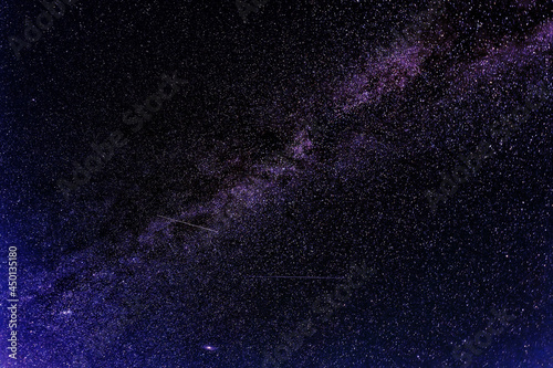 milky way in the night