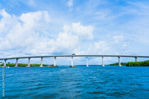 A Wabasso Causeway Bridge over Indian River, Florida photo