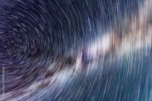 abstract background with star trails