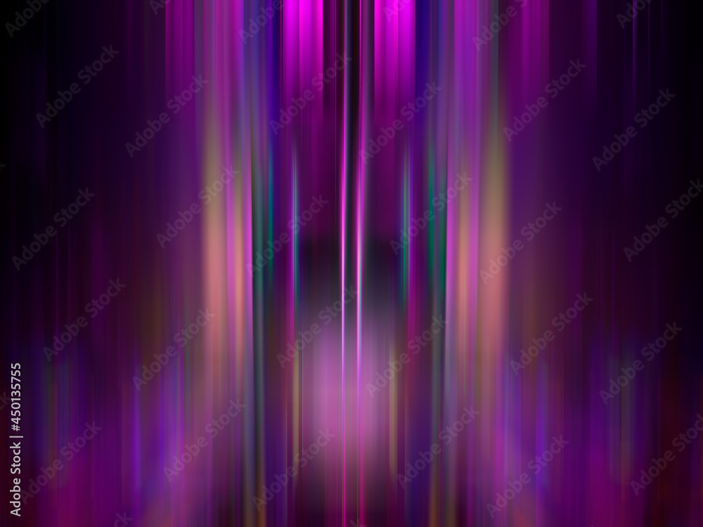 Glowing stripes abstract- 3d illustration with light effects