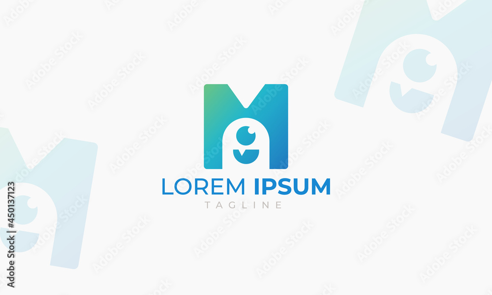 M letter logo gaming logo Esports logo M letter logo gaming logo Esports logo