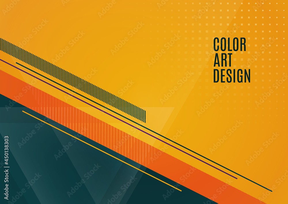 Inclined stripes and lines. Transparent overlapping triangles. Template