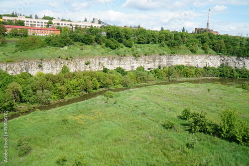 Canyon of the Smotrych River in the town of Kamyanets-Podolsk.