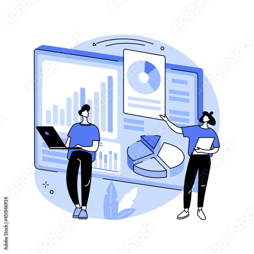 Innovation management software abstract concept vector illustration.