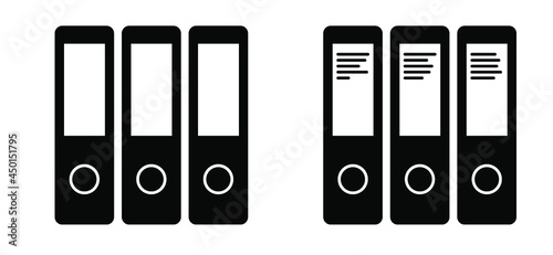 Archiving, ring binders. Paper binder icon or logo. Administration, archive document data office. Cartoon drawing office clip binder clamp. Attached, attach, page. Vector business or school binding co