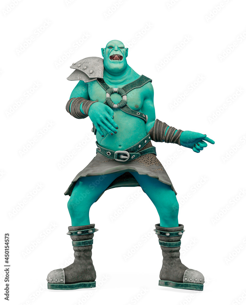 green orc cartoon is dancing green orc cartoon is dancing