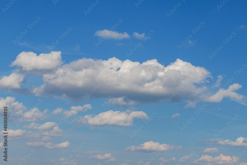 Blue sky with white clouds in sunny weather. Blue sky with white clouds in sunny weather.