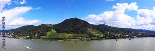 Panorama vom Schloss Drachenburg bei Königswinter