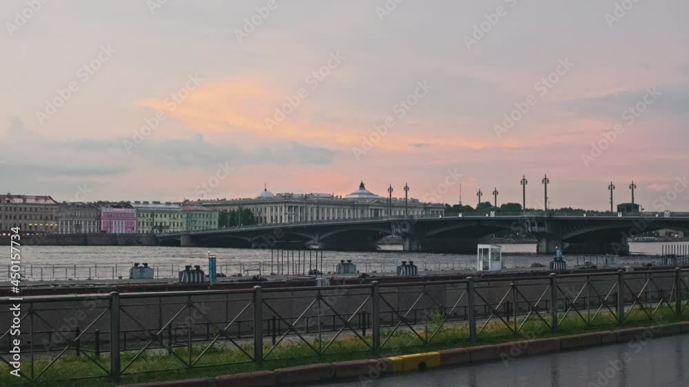 Saint Petersburg, Russia. Neva river going through the city. the marineland is visited by thousands of tourists every year. Beautiful views of the architecture, embankments, water, waterway transport Saint Petersburg, Russia. Neva river going through the city. the marineland is visited by thousands of tourists every year. Beautiful views of the architecture, embankments, water, waterway transport
