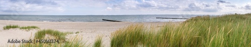 Panorama Strand und Dünen Ostsee