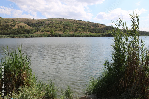 Beautiful view of Eymir lake in Ankara, Turkey.