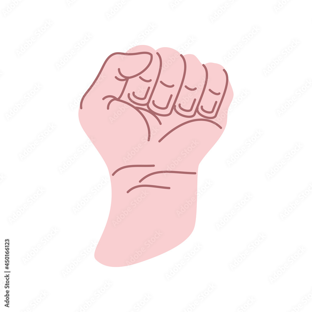 clenched fist hand clenched fist hand