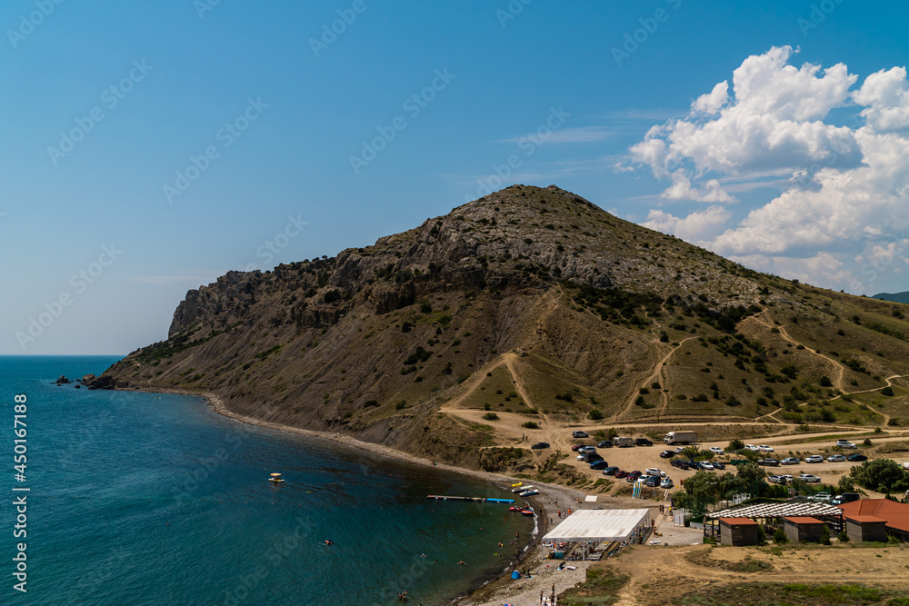 The Republic of Crimea. July 11, 2021. Mount Alchak near the city of Sudak.