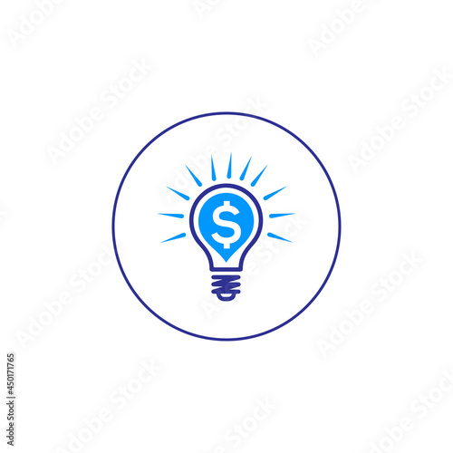 Business investment creative idea icon