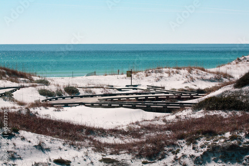 Teal Water at the Natural Dunes of the Gulf Coast