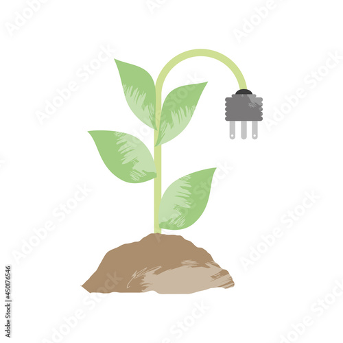 electricity plug in plant