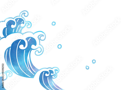 波（浮世絵風）