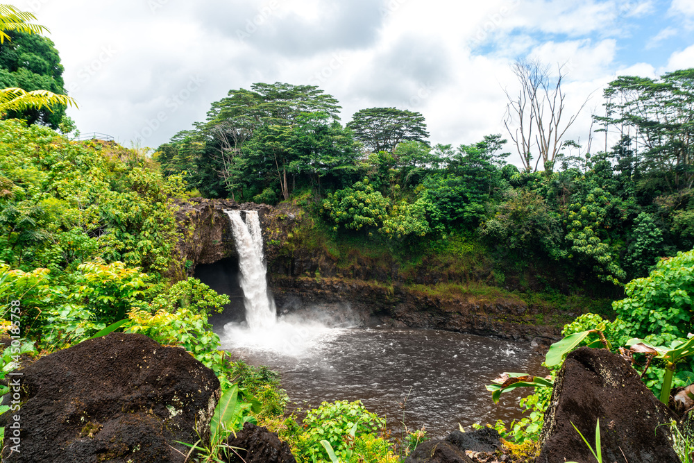 Polynesian waterfall