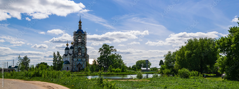 landscape rural orthodox church