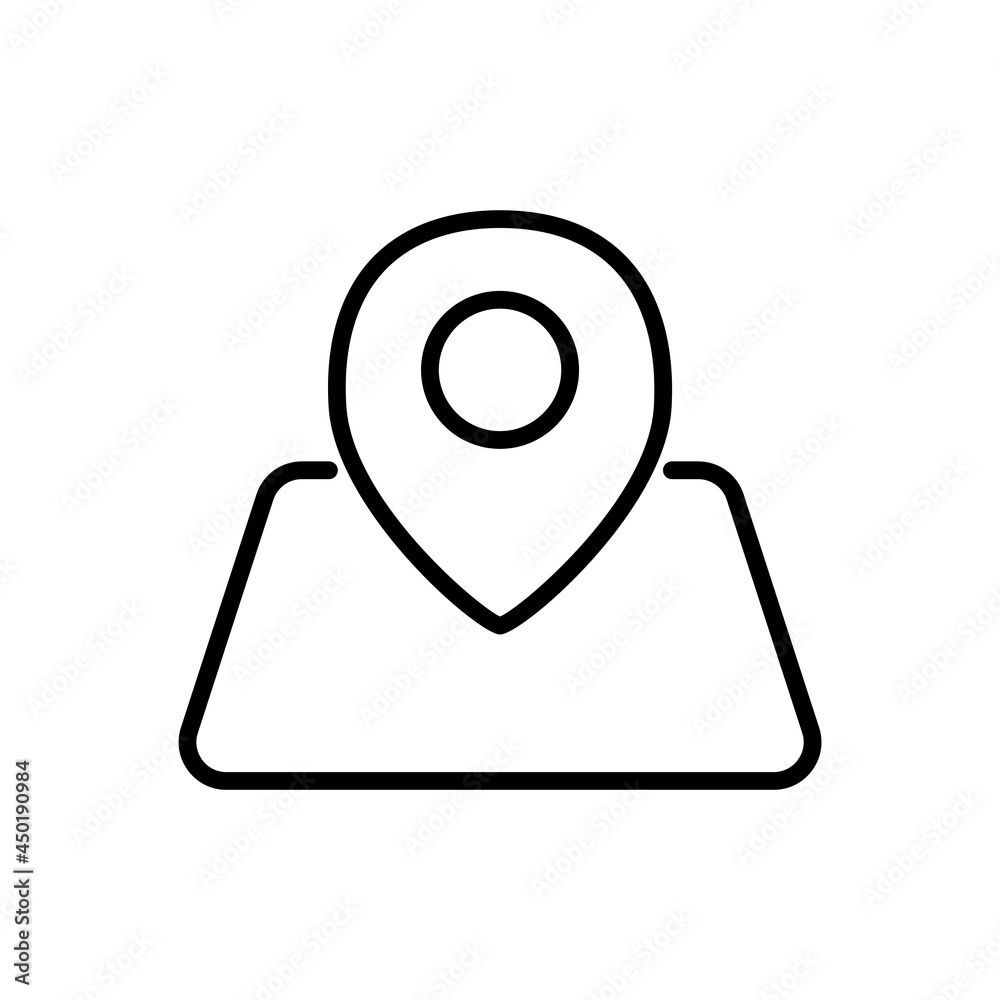 Location icon. outline style. Design template vector Location icon. outline style. Design template vector